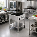 Thumbnail image #2 for Eurodib USA FCIHD435OS3PH Freestanding 4-Zone Induction Cooktop, Stainless Steel, 208V 3-Phase