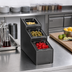 Thumbnail image #2 for Vollrath 3-Section Countertop Condiment Caddy with 3 Included 1/6 Size Pans