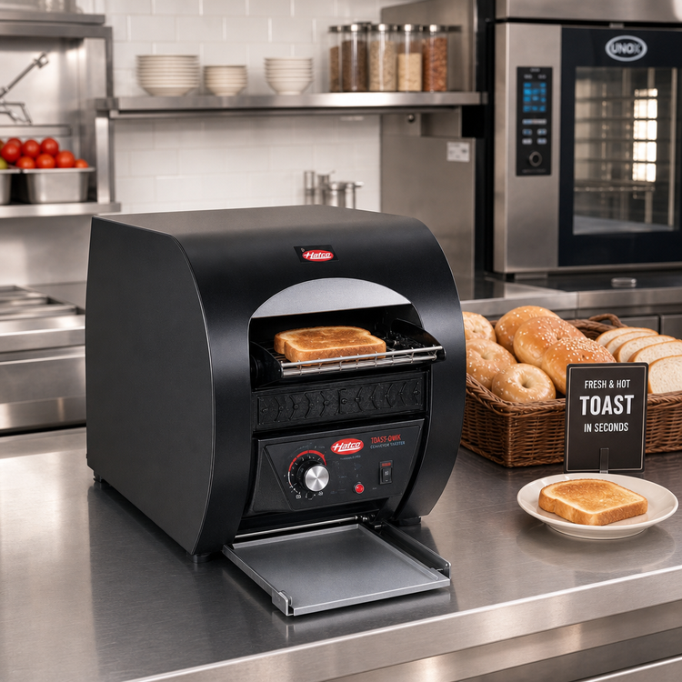 Product image #2 for Hatco Toast-Qwik® TQ3-20 Countertop Horizontal Conveyor Toaster, 208V, 2-Inch Opening