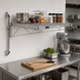 Thumbnail image #2 for Quantum Cantilever Single Shelf Wall-Mount Wire Shelving Kit, 48 x 21 Inches, Gray Epoxy Coated