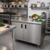 Thumbnail image #2 for Advance Tabco 48-Inch x 30-Inch Enclosed Work Table with Cabinet Base, 14 Gauge 304 Stainless Steel Top