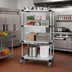 Thumbnail image #2 for Quantum 36 Inch x 18 Inch x 69 Inch Mobile Cart with 4 Solid Galvanized Steel Shelves