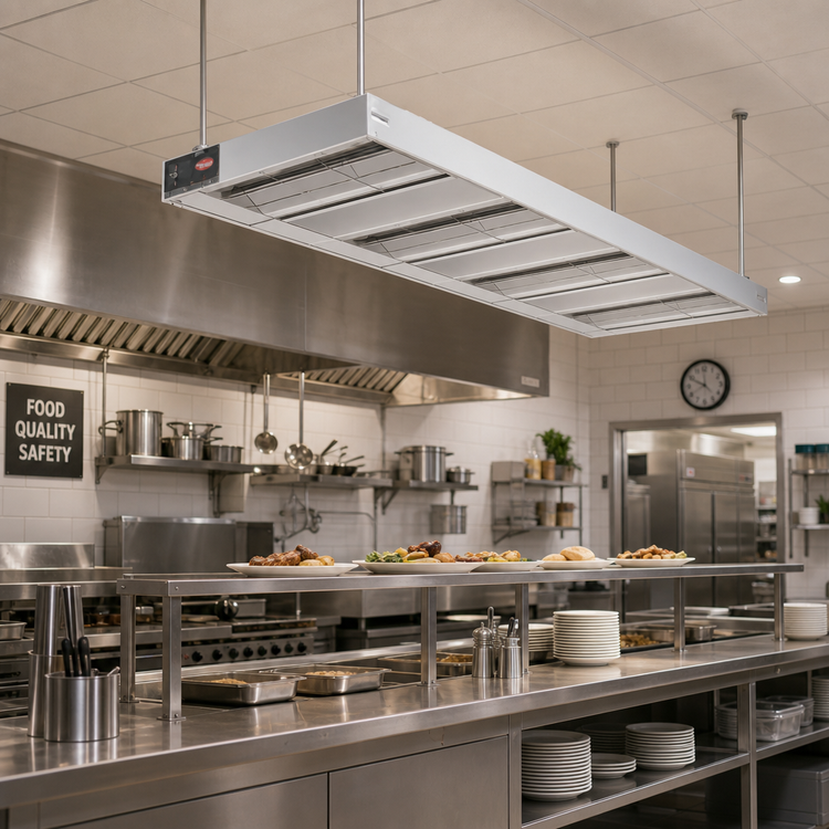 Product image #2 for Hatco Glo-Ray 144-Inch Double Infrared Strip Heater, Unlighted, Aluminum, 5100 Watts