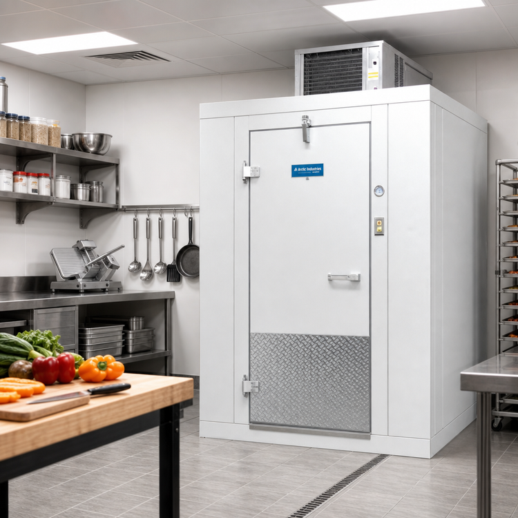 Product image #2 for Arctic Industries 6' x 10' Indoor Walk-In Cooler with Floor and Remote Refrigeration