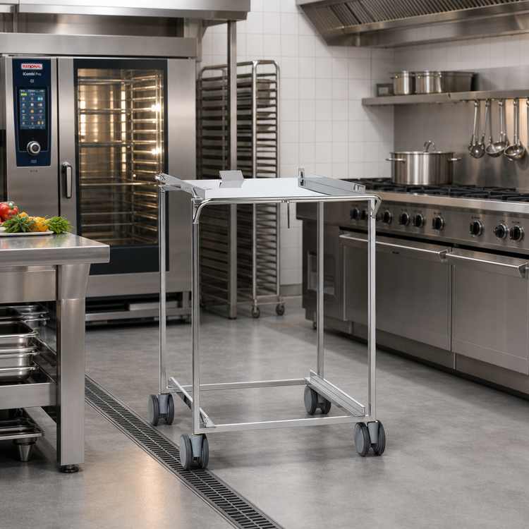 Product image #2 for RATIONAL 39-Inch Transport Trolley for Mobile Oven Rack and Mobile Plate Rack, SCC 62/CMP 102 Series