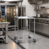 Thumbnail image #2 for RATIONAL 39-Inch Transport Trolley for Mobile Oven Rack and Mobile Plate Rack, SCC 62/CMP 102 Series