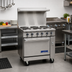 Thumbnail image #2 for Imperial Pro Series 36-Inch Electric Restaurant Range with 6 Round Elements and Open Cabinet Base