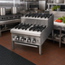 Thumbnail image #2 for Supreme JHPE-3-336-F 36-Inch Gas Step-Up Hotplate with (6) Open Burners