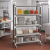 Thumbnail image #2 for Cambro Camshelving Elements XTRA 21 Inch Deep x 42 Inch Long x 80 Inch High High-Density Top Rail Mobile Starter Unit with 4 Vented Shelves