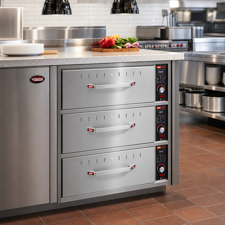 Product image #2 for Hatco HDW-3B Built-In 3-Drawer Drawer Warmer