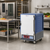 Thumbnail image #2 for Metro C5 3 Series Mobile Half-Height Heated Holding Cabinet with Blue Insulation Armour, Solid Door and Fixed Wire Slides