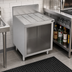 Thumbnail image #2 for Krowne Royal Series 24-Inch x 24-Inch Freestanding Underbar Drainboard Cabinet with Open Cabinet Base