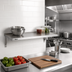 Thumbnail image #2 for Eagle Group 36 x 14 Inch Solid Stainless Steel Shelf with Marine Edge, 600 lb Capacity