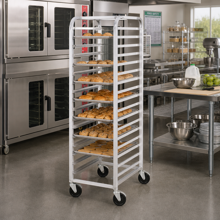 Product image #2 for Metro Mobile End-Load Single-Section Aluminum Pan Rack, 11 Full-Size Pan Capacity
