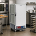 Thumbnail image #2 for Metro C5 3 Series 3/4 Height Heated Holding and Proofing Cabinet, Gray, Combination Module, Full-Length Solid Doors, Lip Load Slides