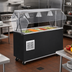 Thumbnail image #2 for Vollrath 2-Series Affordable Portable 46 Inch Refrigerated Cold Food Buffet Station with Clear Acrylic Breath Guard, 3-Pan