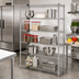 Thumbnail image #2 for Quantum 54-Inch Wide x 24-Inch Deep x 54-Inch High 5-Shelf Wire Shelving Starter Kit, 600-800 lb. Capacity, 304 Stainless Steel