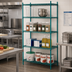 Thumbnail image #2 for Advance Tabco Special Value Series 42 x 24 x 74-Inch 4-Shelf Stationary Wire Shelving Unit, Green Epoxy Finish
