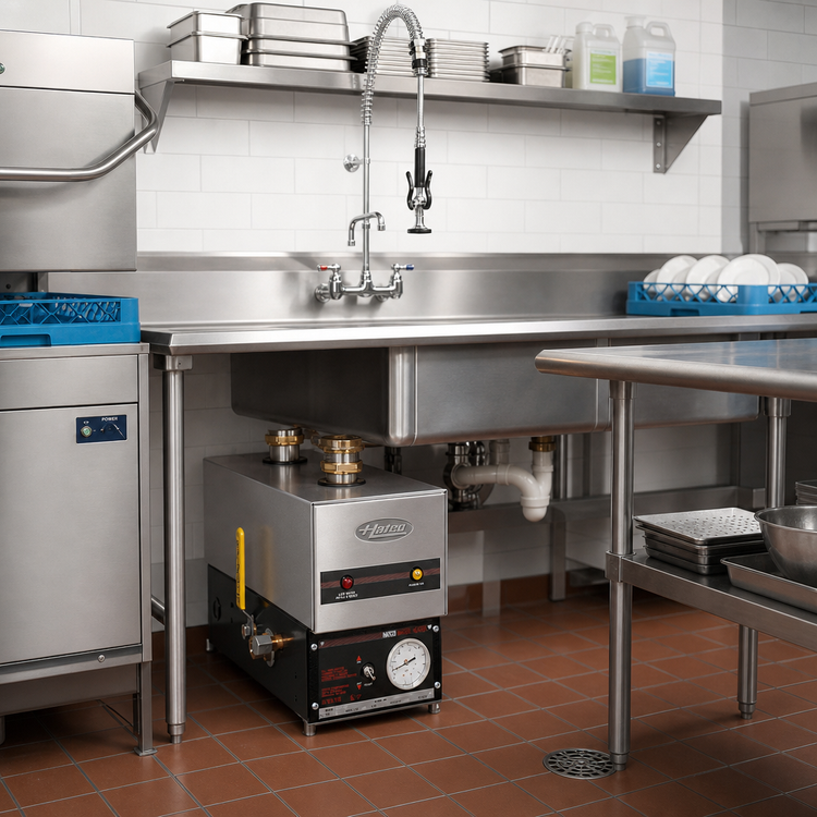 Product image #2 for Hatco 3CS-9 Undersink Sanitizing Sink Heater for 21-25 Inch Square Sinks, 9 kW, 240V, 3-Phase