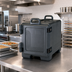Thumbnail image #3 for Cambro Black Stackable Insulated Combo Carrier for Half-Size Sheet Pans and Food Pans