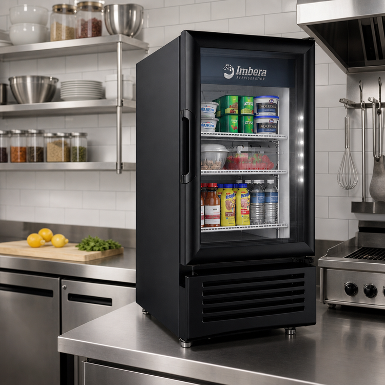 Product image #2 for Omcan Elite Series 19-Inch Countertop Refrigerated Display Merchandiser, One-Section, 4.0 Cu. Ft., Glass Door