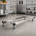 Thumbnail image #2 for Metro 72 Inch x 24 Inch Stainless Steel Made-to-Order Truck Dolly Frame with Corner Bumpers
