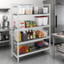 Thumbnail image #2 for Fermostock 4-Tier Starter Perforated Polymer Shelving Unit, 35