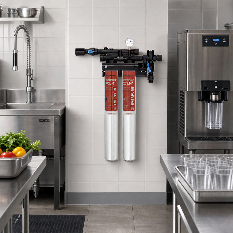 Product image #2 for Everpure QC7I Twin-XCLM Twin-Cartridge Fountain Water Filtration System, 5-Micron, 2-4 GPM