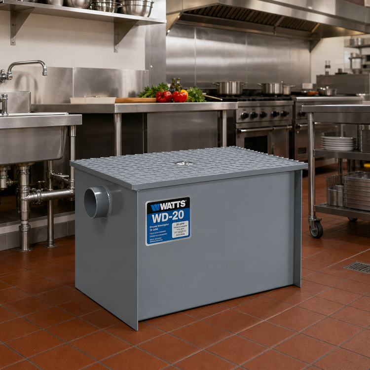 Product image #2 for Watts Grease Interceptors WD-20 WD Series 20 GPM Epoxy Coated Steel Grease Interceptor