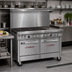 Thumbnail image #2 for Southbend Ultimate 48-Inch Gas Restaurant Range with 4 Star Burners, 24-Inch Thermostatic Griddle, Standard Oven and Cabinet Base