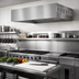 Thumbnail image #2 for SpecAir HEF96-72 72-Inch Front Discharge Make-Up Air Wall Type Commercial Exhaust Hood