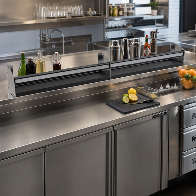 Product image #2 for Glastender 78-Inch Single Stainless Steel Speed Rail