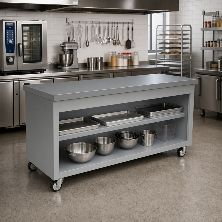 Product image #2 for Thurmaduke TST-74SS 74-Inch Solid Top Mobile Utility Counter