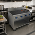 Thumbnail image #2 for Comstock-Castle F34-4RB 48-Inch Commercial Gas Radiant Char-Broiler Range with Cabinet Base