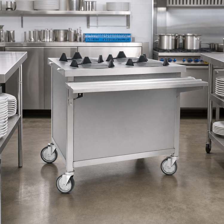 Product image #2 for Director's Choice Mobile Dual-Tube Unheated Dish Dispenser