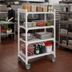 Thumbnail image #3 for Cambro Camshelving Premium 4-Tier Vented High Density Mobile Starter Unit, 21 x 54 x 67-1/4 Inches, Speckled Gray