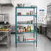 Thumbnail image #2 for EagleGard 5-Tier Starter Wire Shelving Unit, 42 x 18 x 74 Inches, Hybrid Epoxy Finish