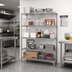 Thumbnail image #2 for EAGLEbrite 72-Inch W x 24-Inch D x 86-Inch H 5-Tier Add-On Wire Shelving Unit with QuadTruss Design, Zinc Finish