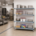 Thumbnail image #2 for MetroMax Q 4-Shelf Add-On Polymer/Wire Shelving Unit, 63-Inch Posts
