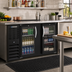 Thumbnail image #2 for Beverage Air 58-Inch Two-Section Glass Door Food-Rated Back Bar Refrigerator