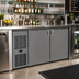 Thumbnail image #2 for Glastender C1FL52 Low Profile Two-Section Front-Serviced Back Bar Cooler, 52 Inch Wide, Self-Contained Refrigeration