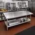 Thumbnail image #2 for Advance Tabco 60-Inch x 30-Inch Stainless Steel Equipment Stand with Adjustable Undershelf