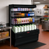 Thumbnail image #2 for Howard-McCray 30E Series 51-Inch Remote Rear-Loading Open Merchandiser with 3-Row LED Lighted Shelves, Black