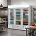 Thumbnail image #3 for Beverage Air MarketMax Three-Section Reach-In Glass Door Merchandiser Refrigerator, 70.19 Cu. Ft., White, Bottom Mount