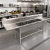 Thumbnail image #2 for John Boos Pro-Bowl 4-Compartment Commercial Stainless Steel Sink with Dual 18-Inch Drainboards, 16 x 20 x 12-Inch Bowls