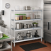 Thumbnail image #2 for Fermostock 4-Tier Corner Expansion Polymer Shelving Kit, 71 in. H x 59 in. W x 14 in. D