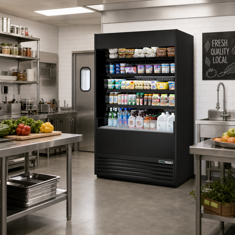 Product image #2 for 48-Inch Vertical Air Curtain Merchandiser Refrigerator with 4 Adjustable Shelves