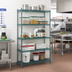 Thumbnail image #2 for EagleGard 5-Tier Add-On Wire Shelving Unit, 36 x 24 x 74 Inches, Blue-Green Hybrid Epoxy Finish