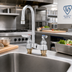 Thumbnail image #2 for T&S Brass Deck-Mounted Lavatory Faucet, 4-Inch Centers, Rigid Gooseneck, Lever Handles, Low-Lead, 2.2 GPM