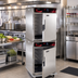 Thumbnail image #2 for Cres Cor Roast-N-Hold Mobile Stacked Half-Size Convection Cook and Hold Oven, 208V, 2-Compartment
